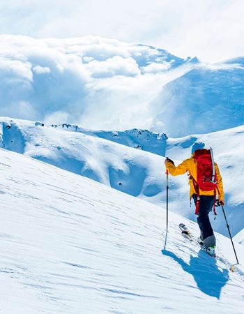skitour alpen schnee